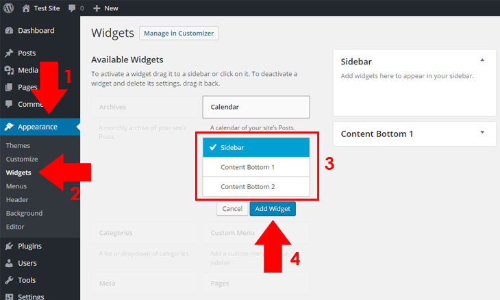 Add-Widget-Selection