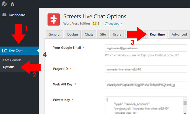 Live Chat Real-Time