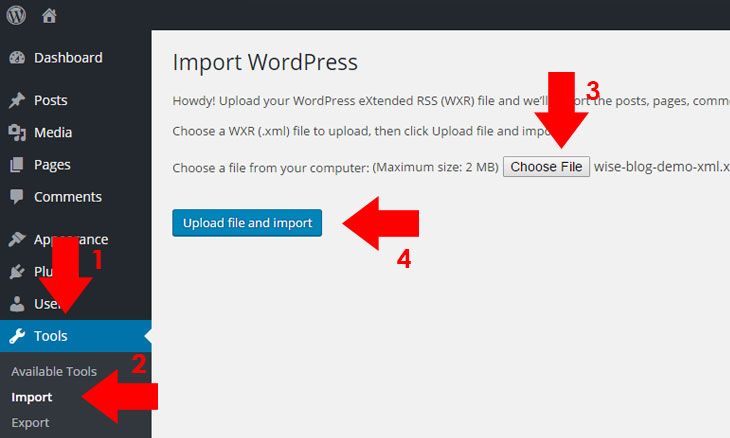 upload-import-wordpress