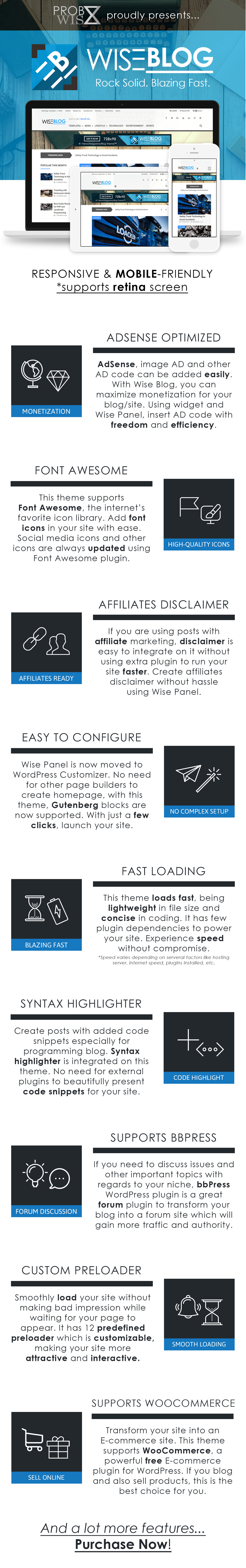 Wise Blog | Multi-Purpose AdSense Optimized WordPress Theme