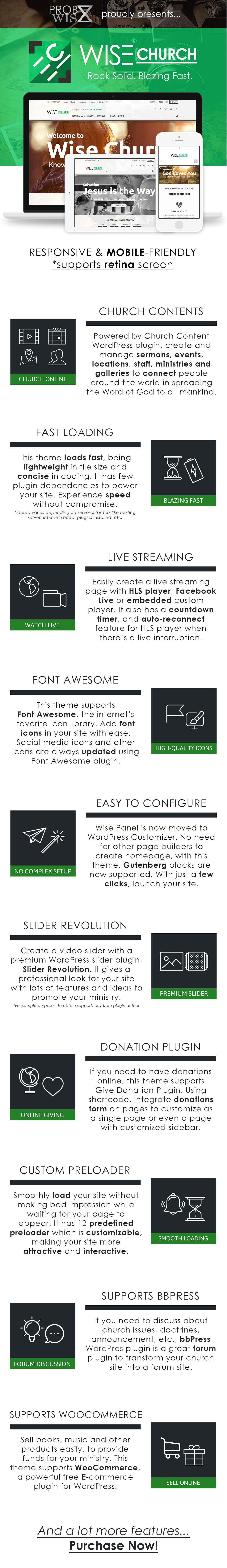 Wise Church | Multi-Purpose Online Ministry WordPress Theme